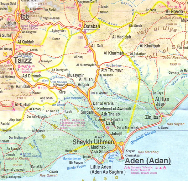 yemen aden yol haritasi